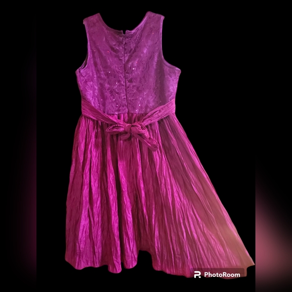 Beautiful Bloome de Jeune Fille fancy Fuchsia Dress - Picture 2 of 2